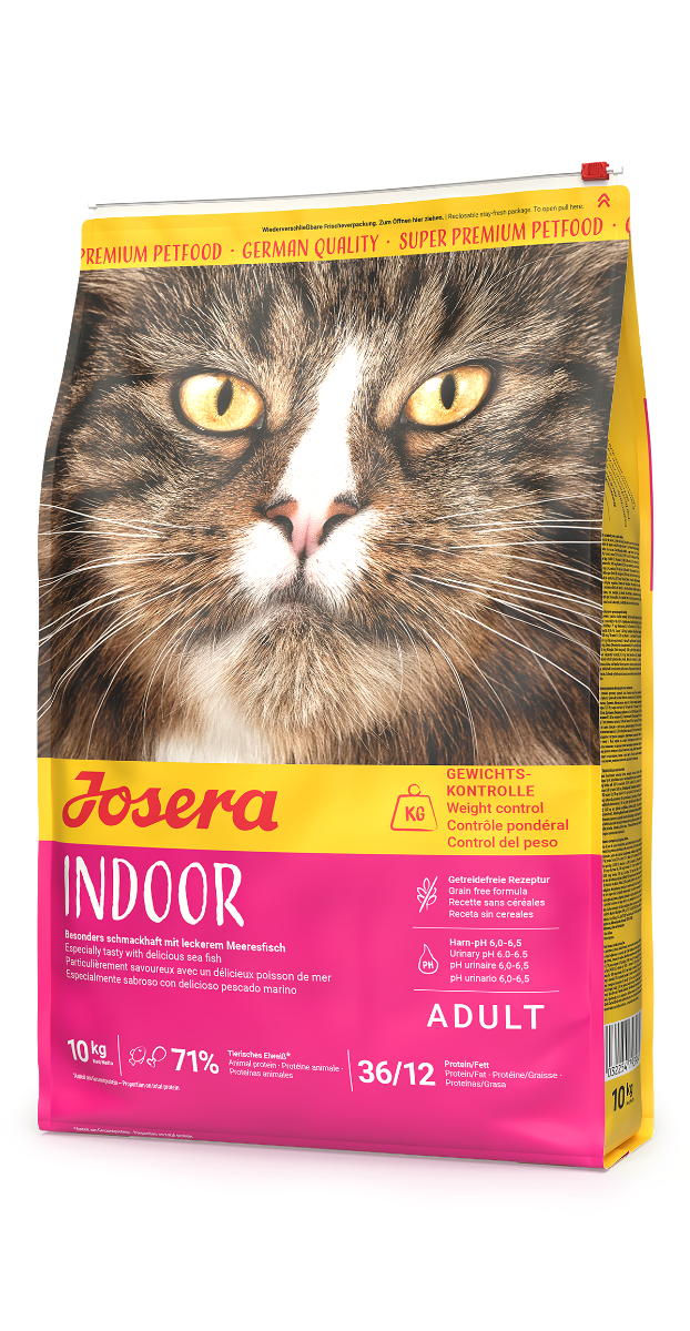 Josera Cat Indoor Katzentrockenfutter getreidefrei, 10-kg-Sack