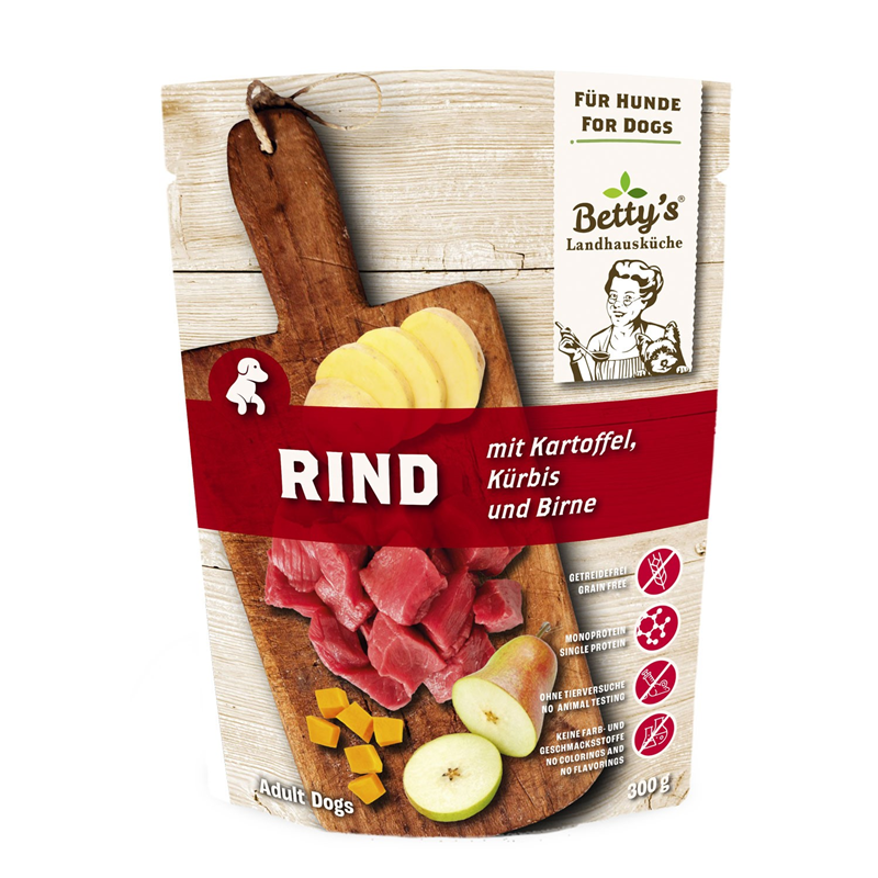 Betty´s Landhausküche Betty's Landhausküche Hund Frischebeutel Rind mit Kartoffel 2