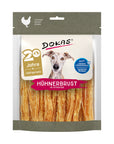 Dokas Hühnerbrust in Streifen, getrockneter Hundesnack, 170-g-Beutel