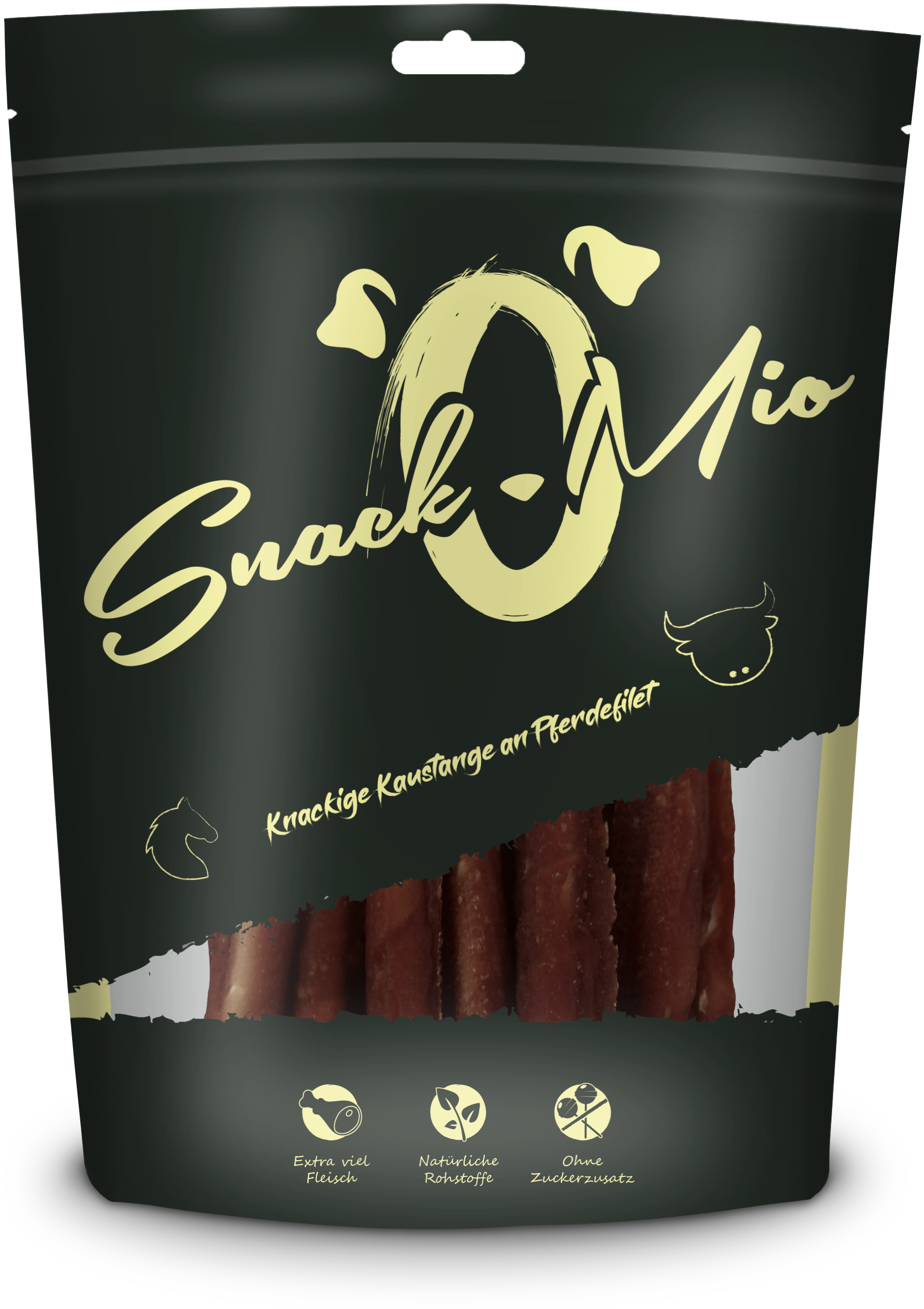 Snack O Mio Snack'O'Mio knackige Kaustange an Pferdefilet 1