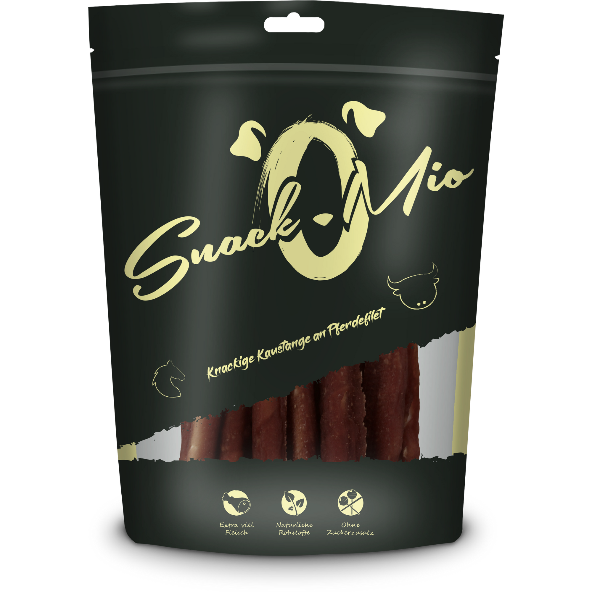 Snack O Mio Snack'O'Mio knackige Kaustange an Pferdefilet 1