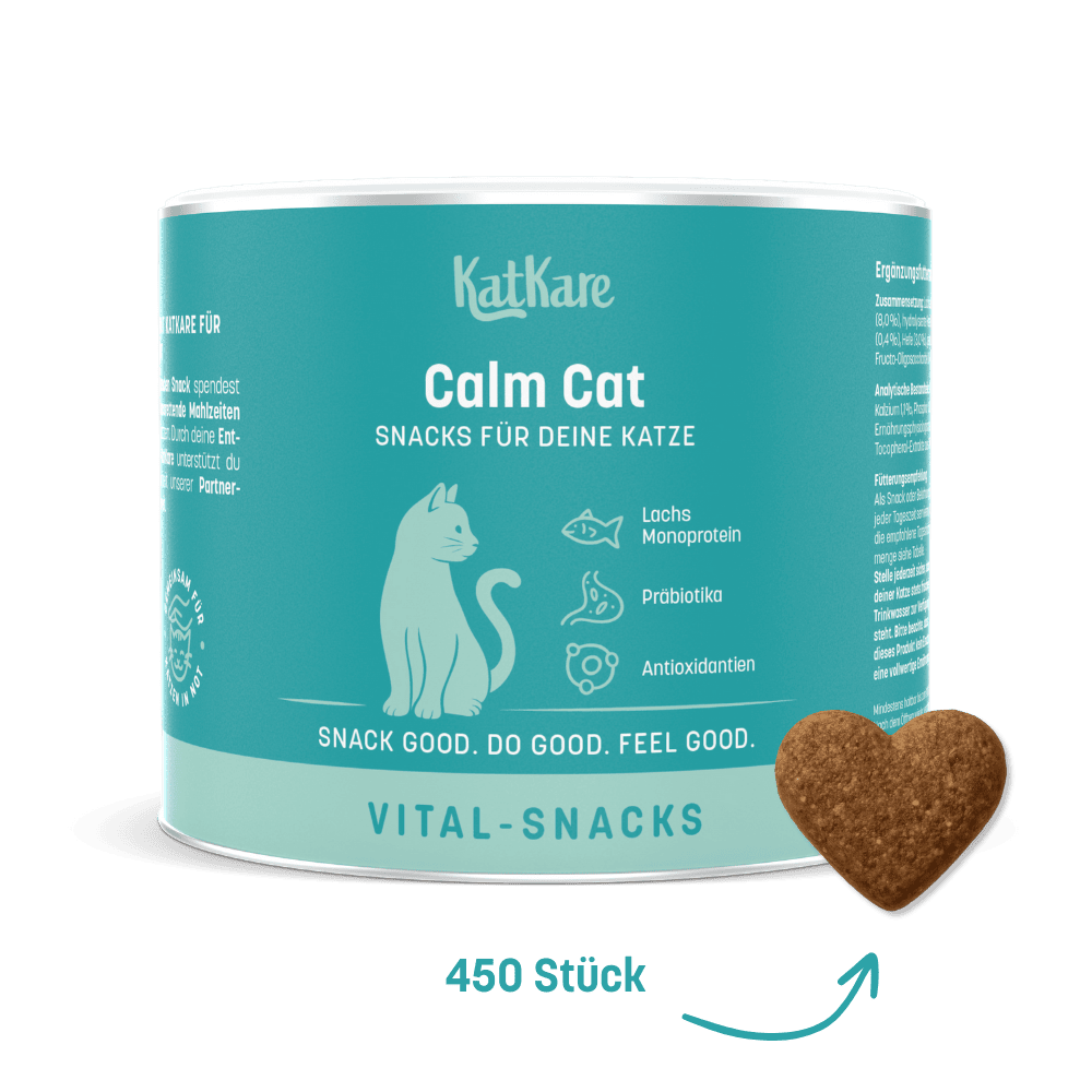 KatKare - Calm Cat - Vital Snack zur natürlichen Beruhigung deiner Katze (150 g)