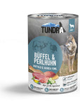 Tundra Dog Büffel & Perlhuhn Nassfutter für Hunde, 400-g-Dose