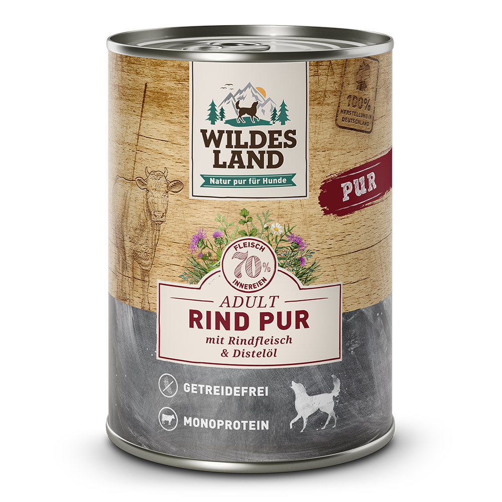 Wildes Land Hund Rind pur+Distelöl