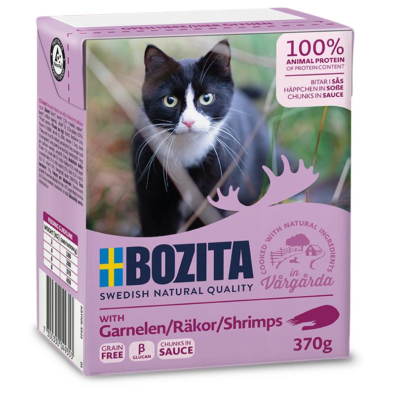 Bozita Cat Häppchen in Soße Garnelen