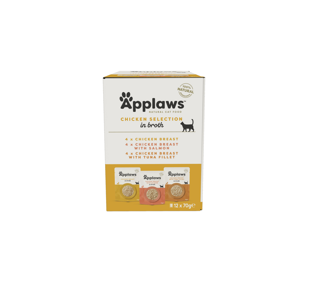 Applaws Katze Multipack Pouch Huhn Selection – 12 x 70 g