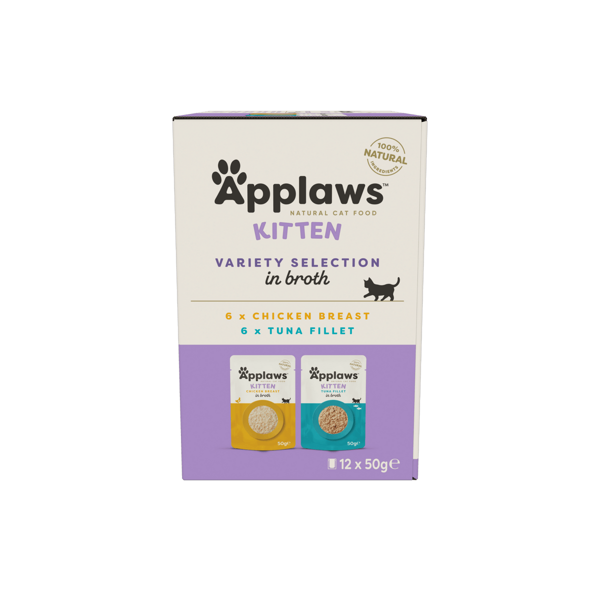 Applaws Katze Multipack Kitten Pouch Selection – 12 x 50 g