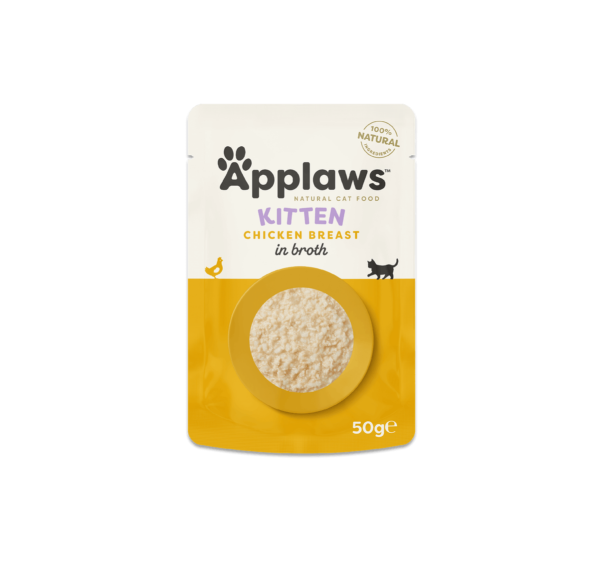 Applaws Katze Kitten Hühnchenbrust Pouch – 12 x 50 g