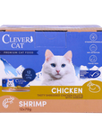 Clever Cat Nassfutter Shredded Huhn & Garnele 70 g