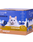 Clever Cat Nassfutter Shredded Huhn & Garnele 70 g