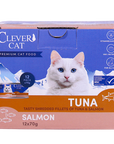 Clever Cat Nassfutter Shredded Thunfisch & Lachs 70 g