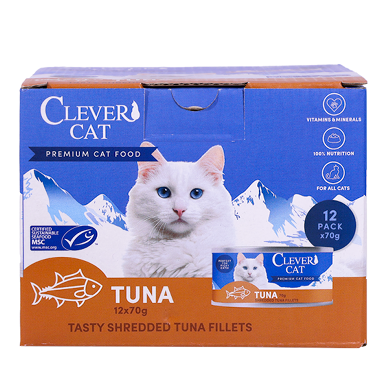 Clever Cat Nassfutter Shredded Thunfisch 70 g