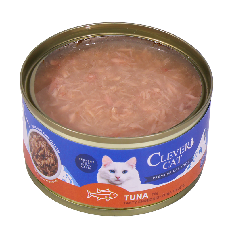 Clever Cat Nassfutter Shredded Thunfisch 70 g