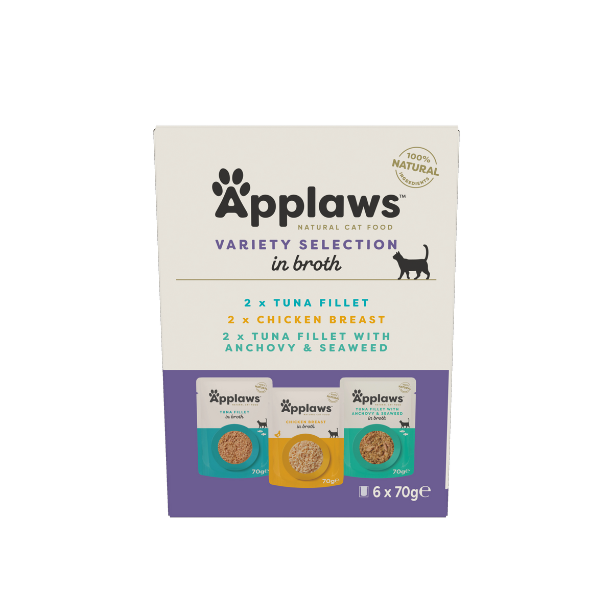 Applaws Katze Taster Pack Variety Selection in Brühe – 6 x 70 g