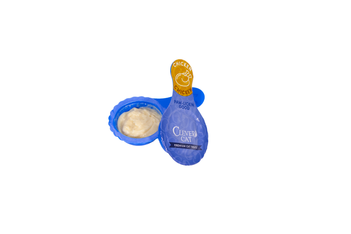 Clever Cat Lickable Spoon Snack Huhn &amp; Lachs 6 x 10 g