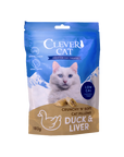 Clever Cat Pillows Snack Ente & Leber – 12 x 180 g