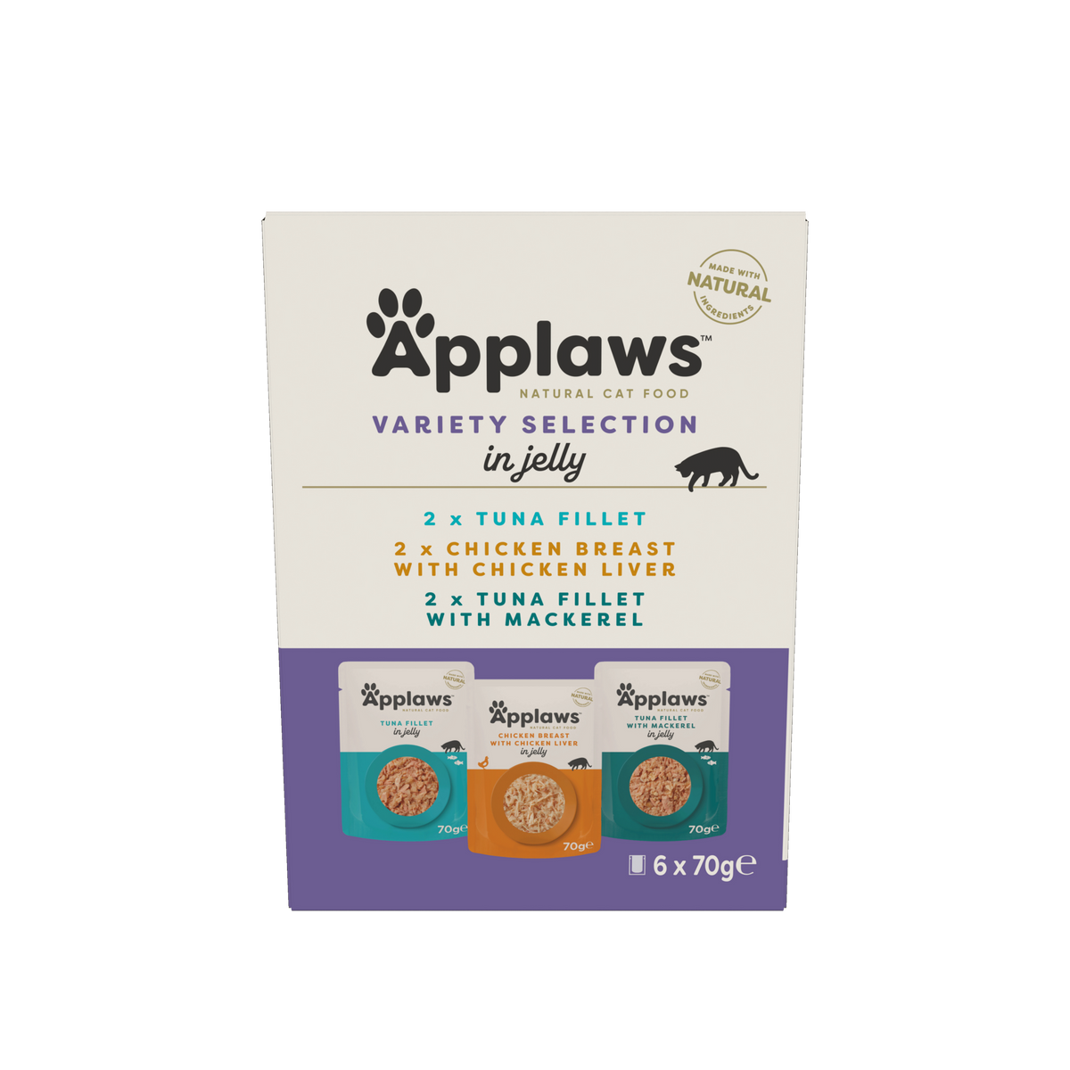Applaws Katze Taster Pack Gelee Selection – 6 x 70 g