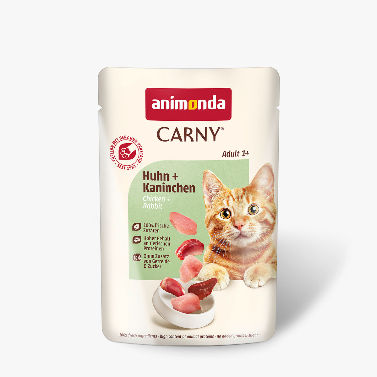 Animonda Cat Carny Adult Huhn &amp; Pute &amp; Kaninchen Frischebeutel