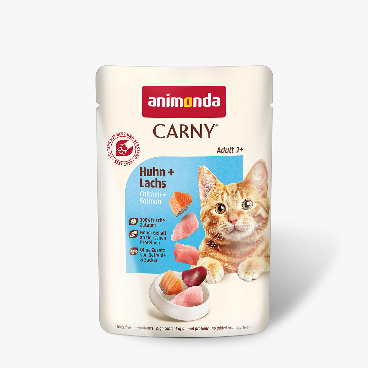 Animonda Cat Carny Adult Huhn &amp; Lachs Frischebeutel