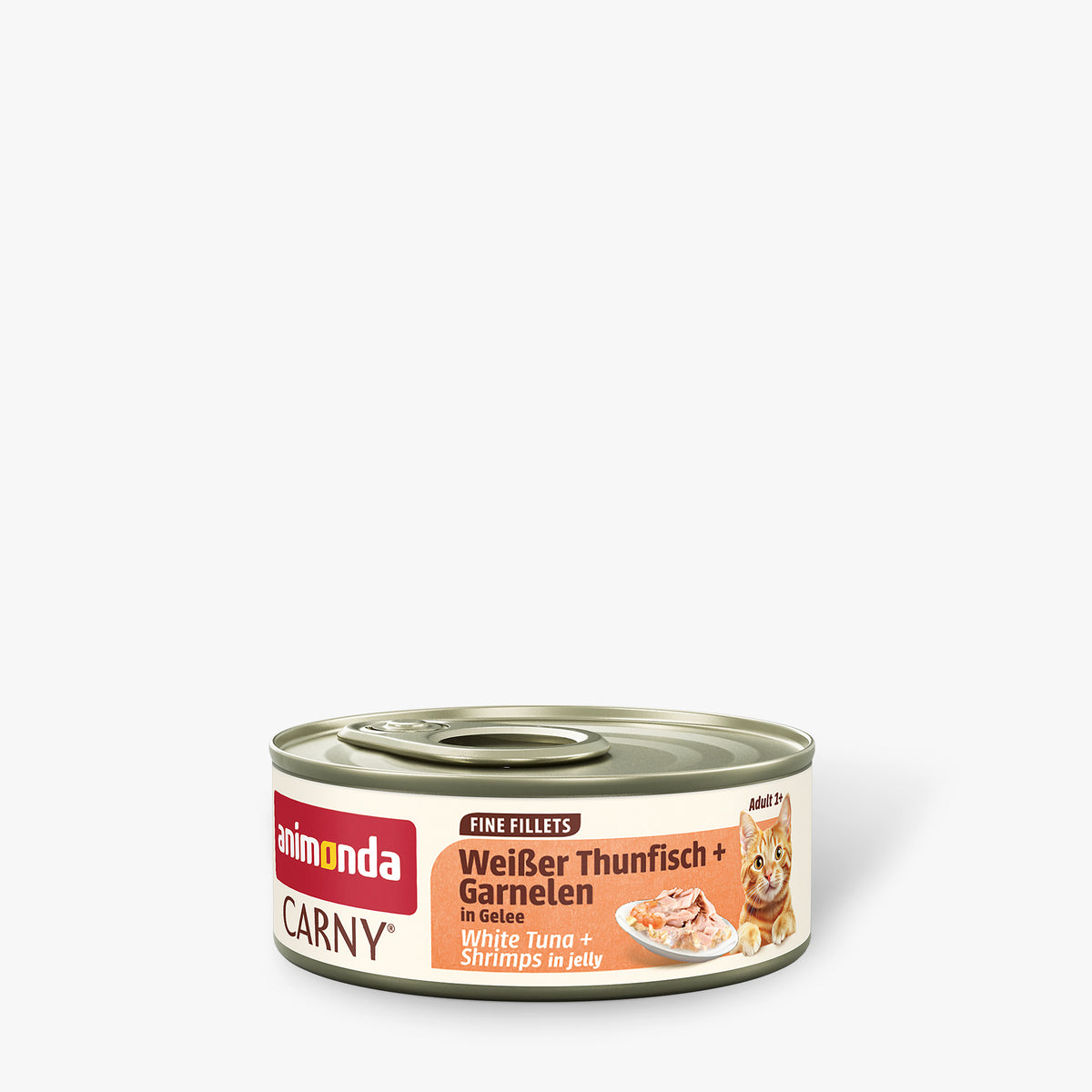 Animonda Carny Cat - Fine Fillets Adult Weißer Thunfisch + Garnelen in Gelee