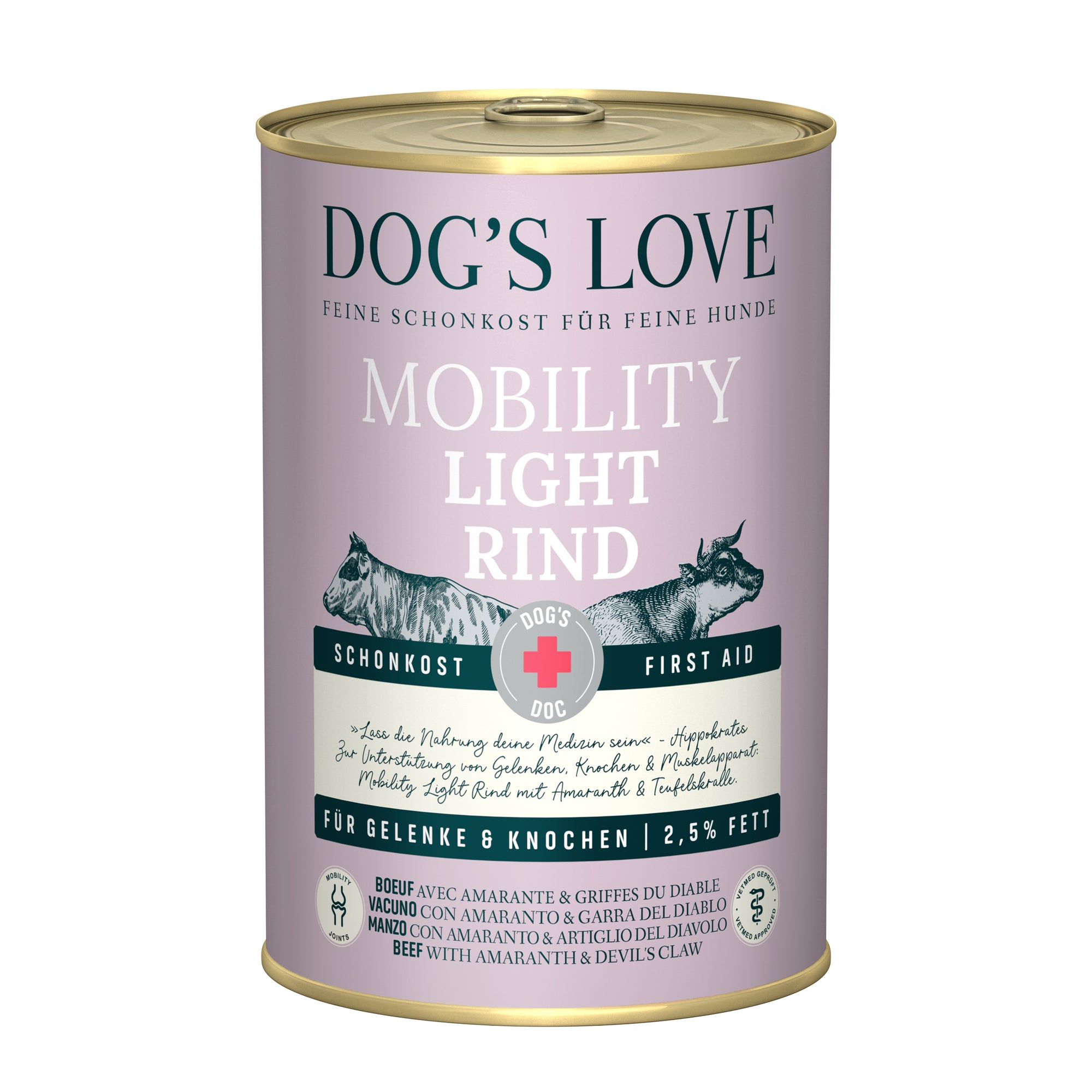 DOG&#39;S LOVE DOC Schonkost mit Rind