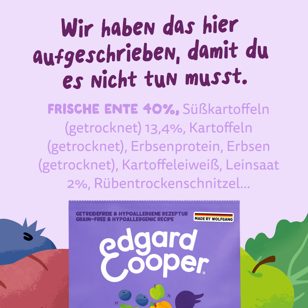 Edgard &amp; Cooper Hund Frische Ente L