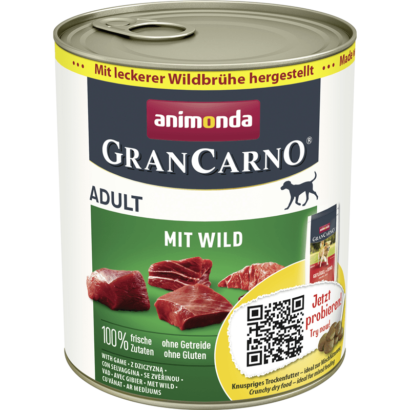 Animonda Dog Dose GranCarno Adult mit Wild, Nassfutter
