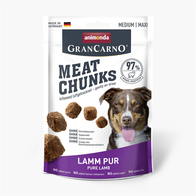 Animonda Dog Snack GranCarno Meat Chunks Lamm pur, Snacks