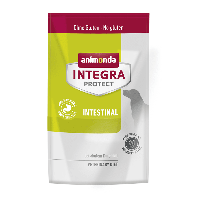 Animonda Integra Protect Intestinal dog dry food pouch, gluten-free veterinary diet for acute diarrhea and urinary pH balance