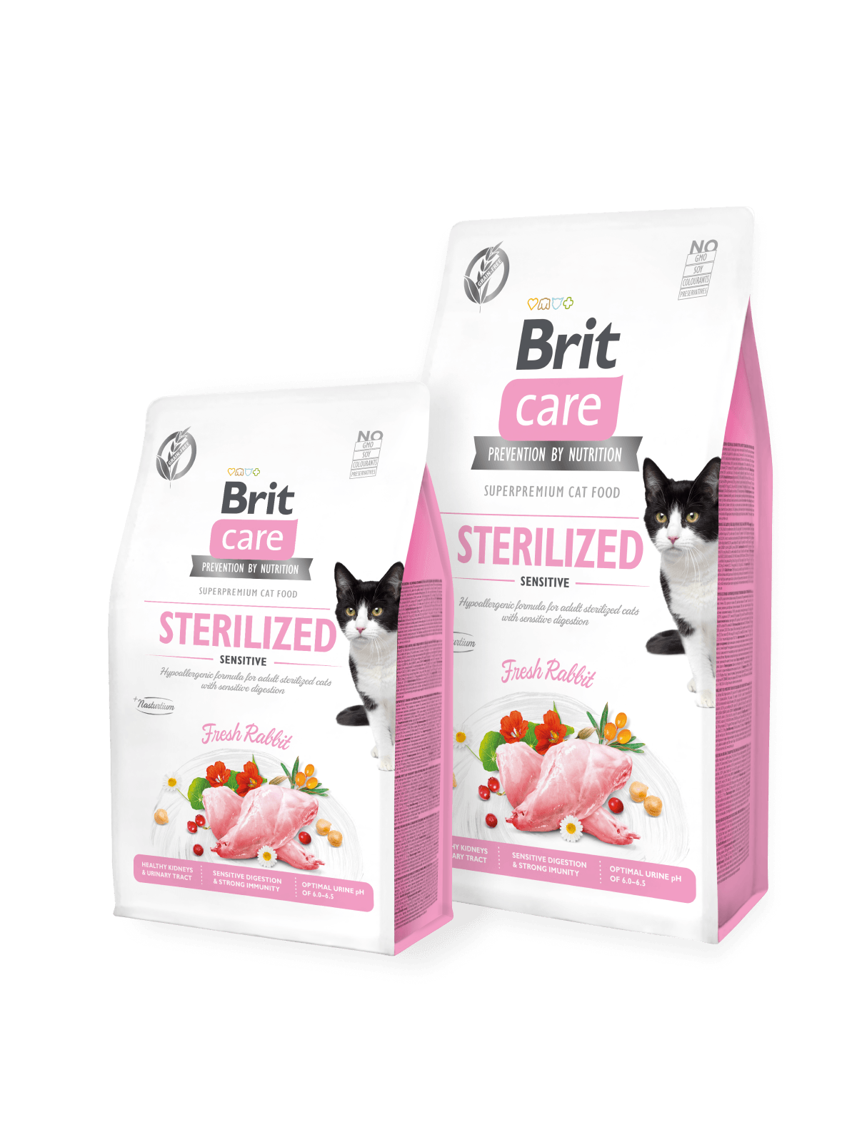 BRIT Care Grainfree Trockenfutter Katze Sterilized - Sensitive - Fresh Rabbit