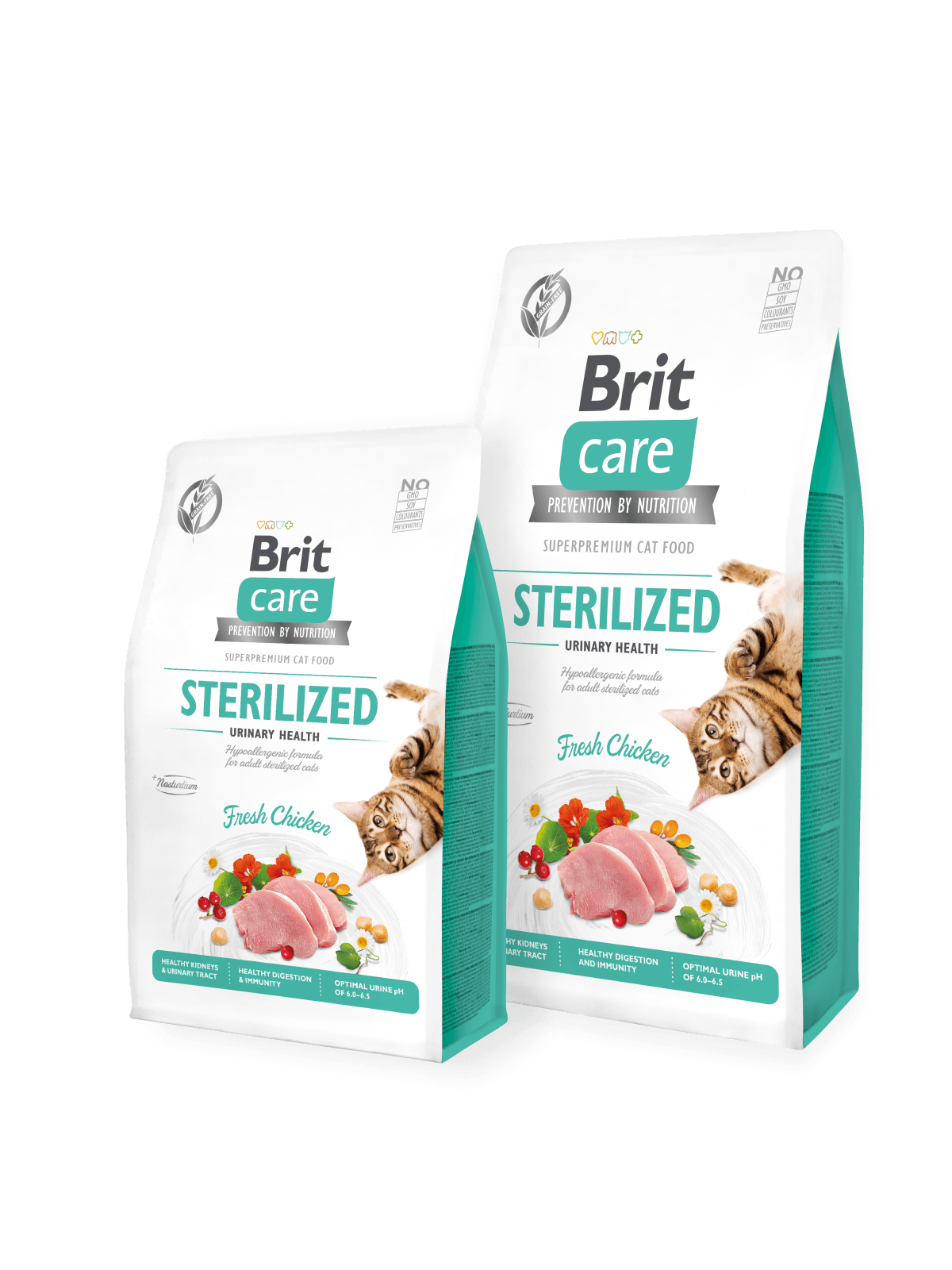 BRIT Care Grainfree Trockenfutter Katze Sterilized - Urinary Health - Fresh Chicken