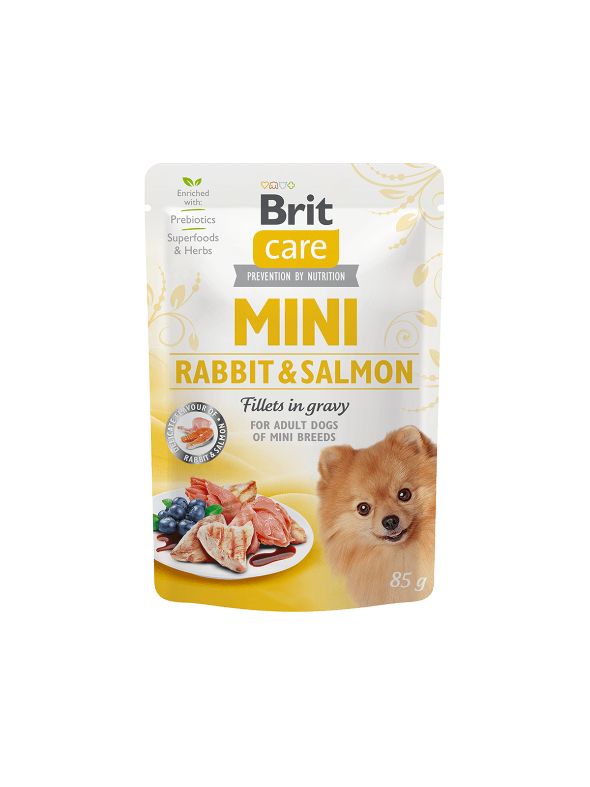 BRIT Care Mini Grainfree Hund Nassfutter Rabbit & Salmon Fillets in Gravy