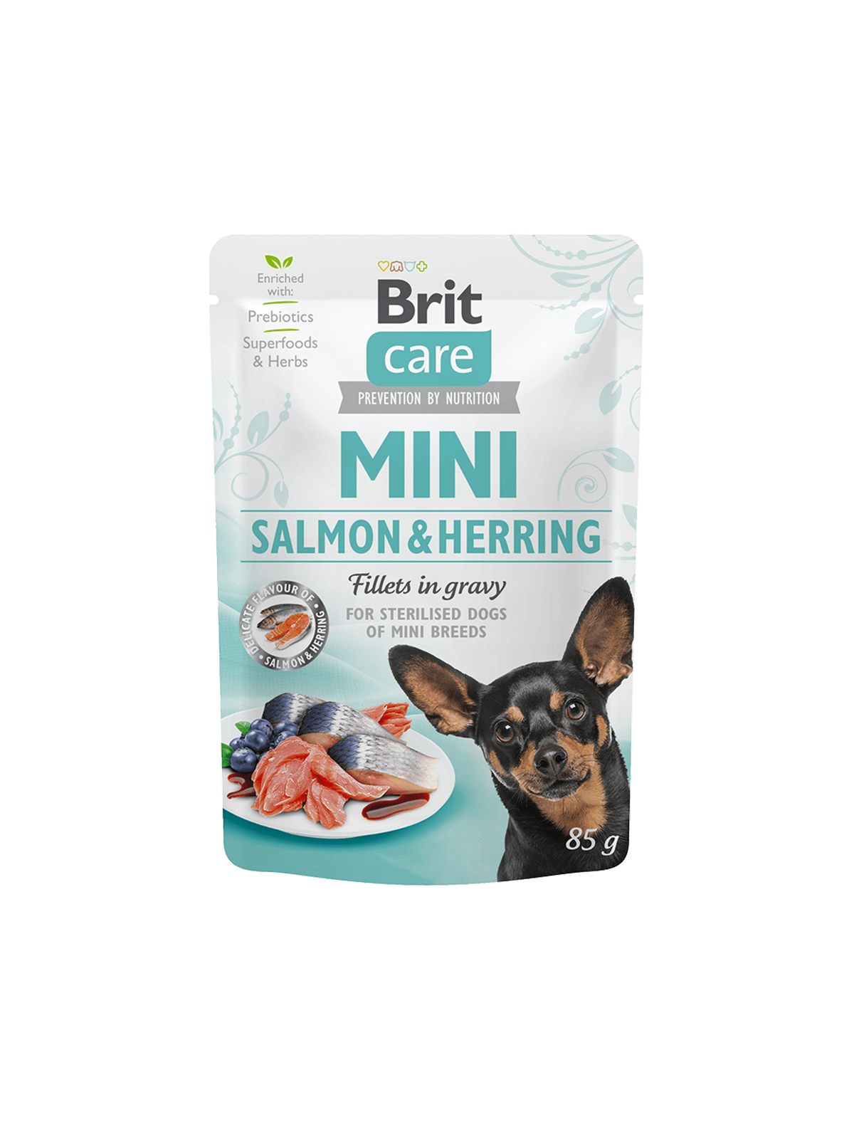 BRIT Care Mini Grainfree Hund Nassfutter Sterilised - Salmon & Herring Fillets in Gravy