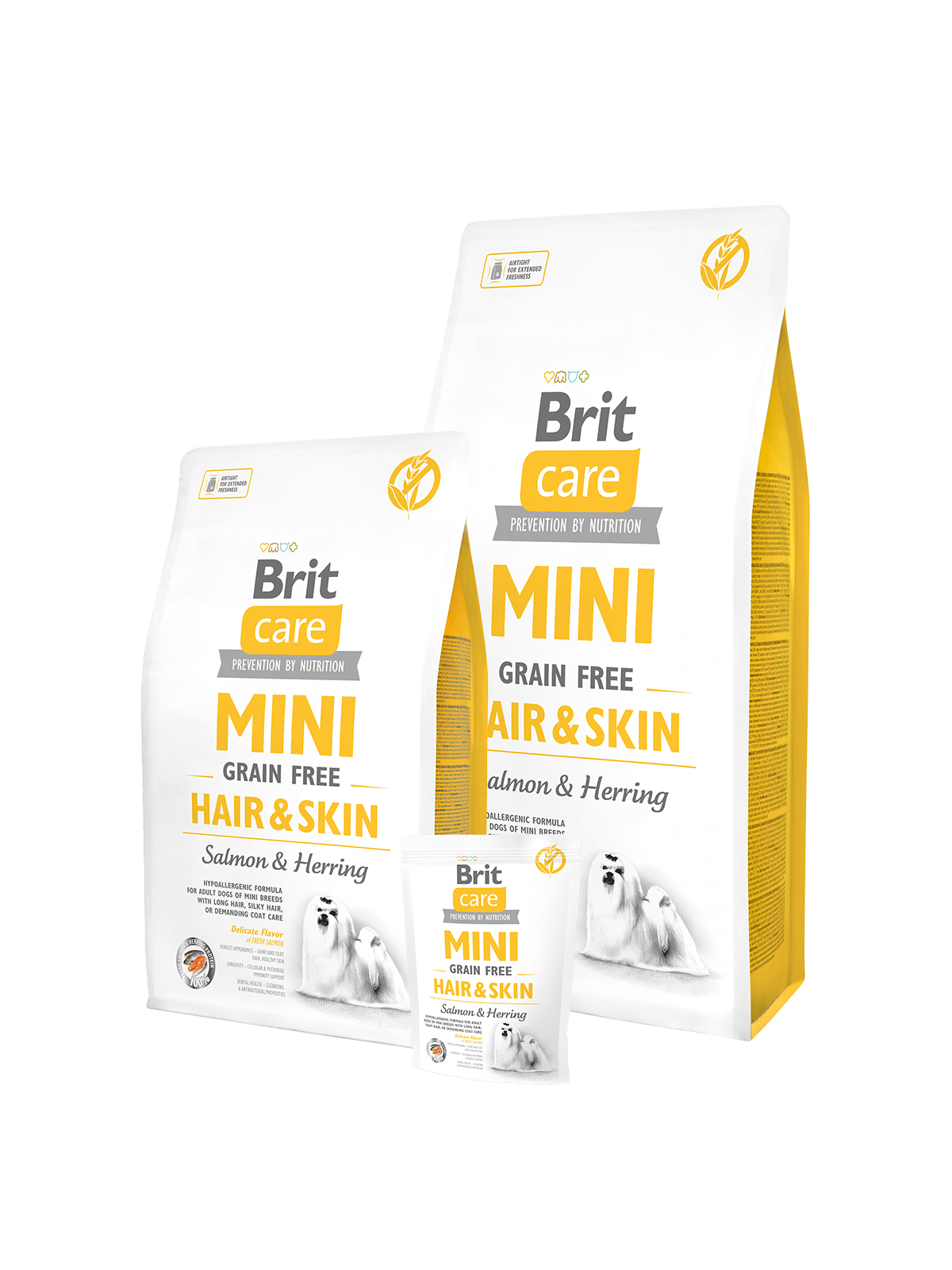 BRIT Care Mini Grainfree Hund Trockenfutter Hair & Skin - Salmon & Herring