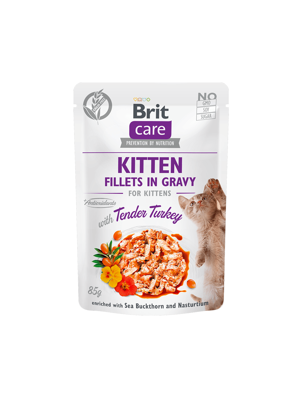 BRIT Care Nassfutter Katze Kitten - Fillets in Gravy with Tender Turkey