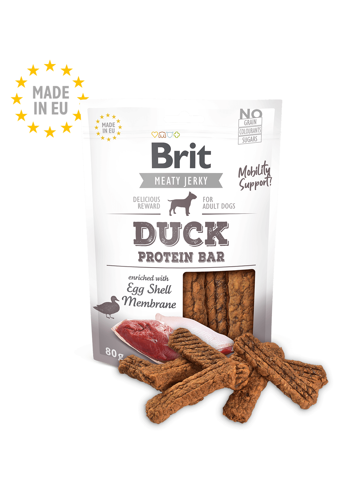 BRIT Meaty Jerkys Hund Duck Protein Bar - Ente Protein-Riegel