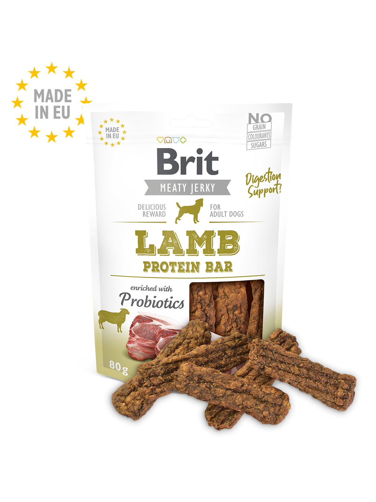 BRIT Meaty Jerkys Hund Lamb Protein Bar - Lamm Protein-Riegel