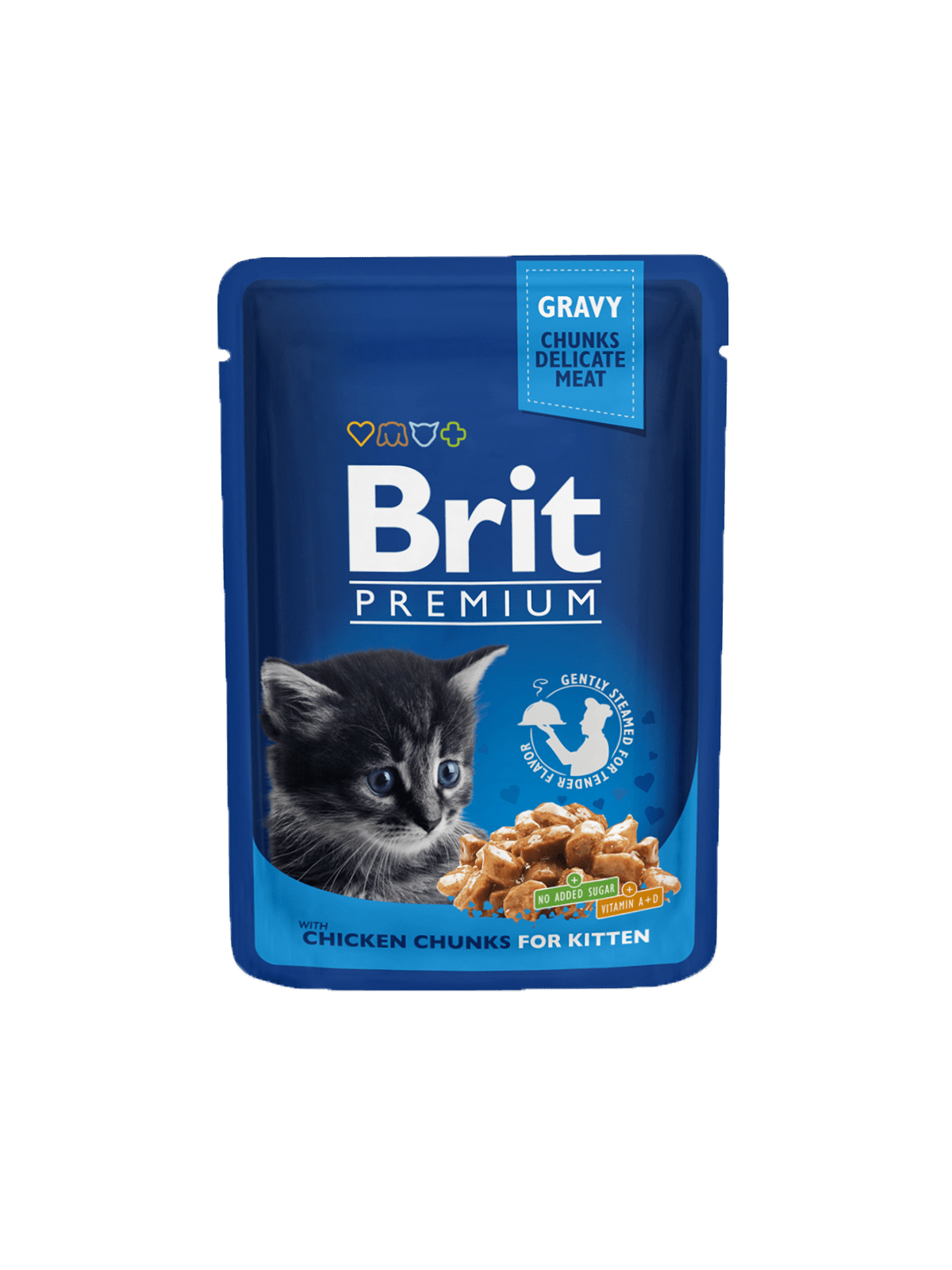 BRIT Premium by Nature Cat Chicken Chunks for Kitten, Nassfutter