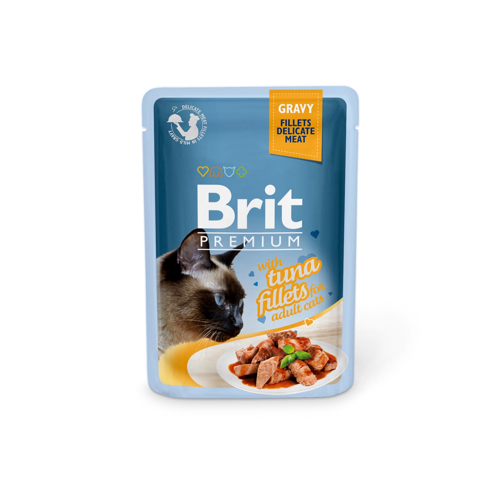 BRIT Premium by Nature Cat Delicate Fillets in Gravy with Tuna, Nassfutter