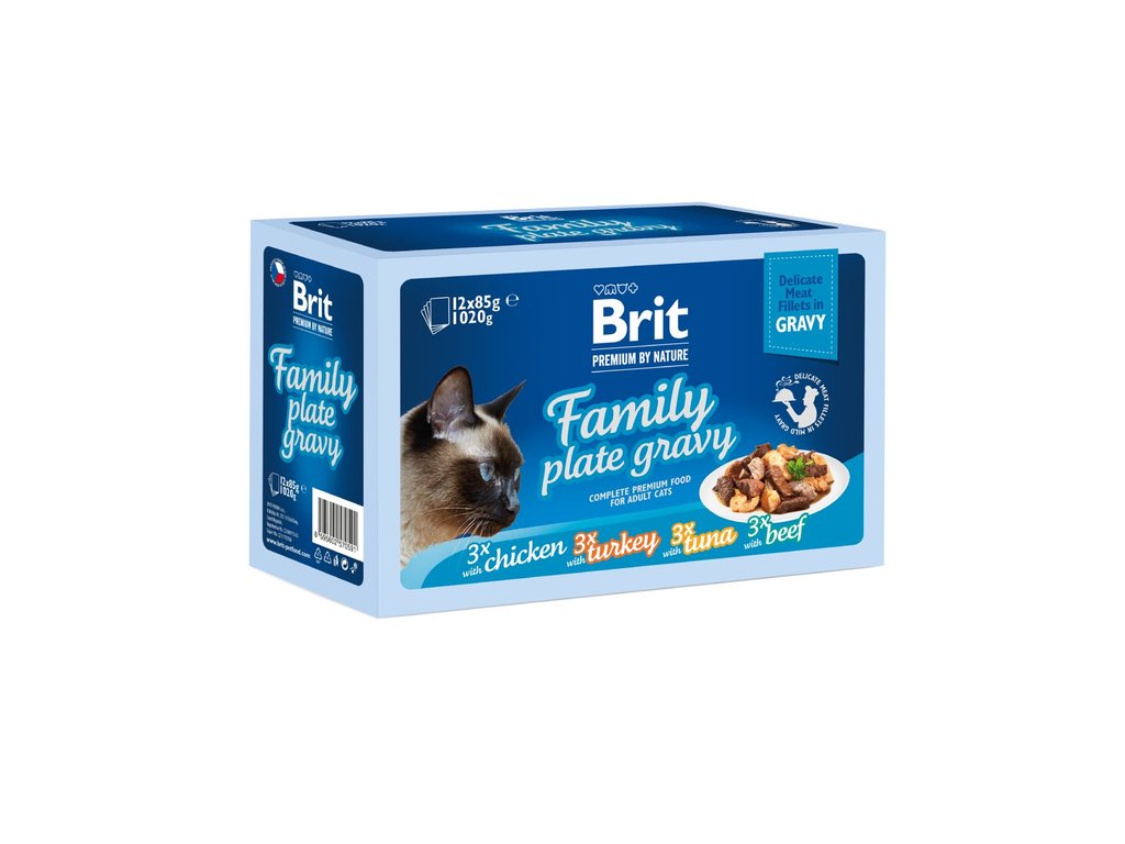 BRIT Premium Cat Delicate Fillets Family Plate 12 x 85 g