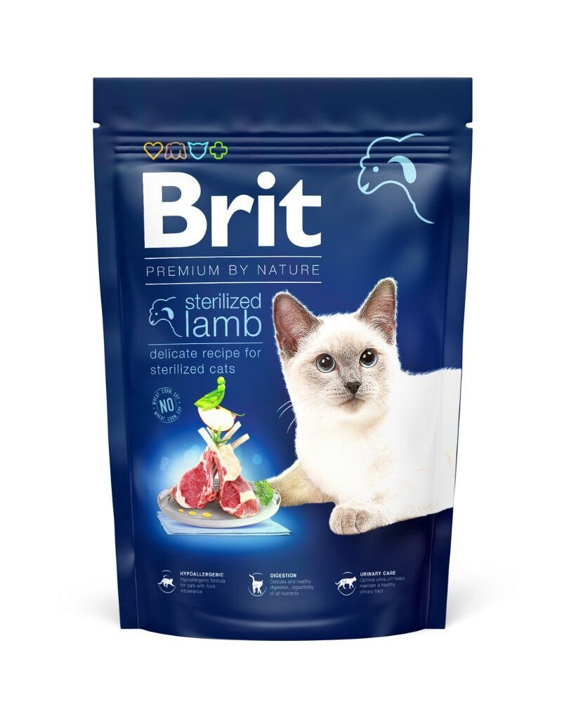 BRIT Premium by Nature Cat Sterilised Lamb, Trockenfutter