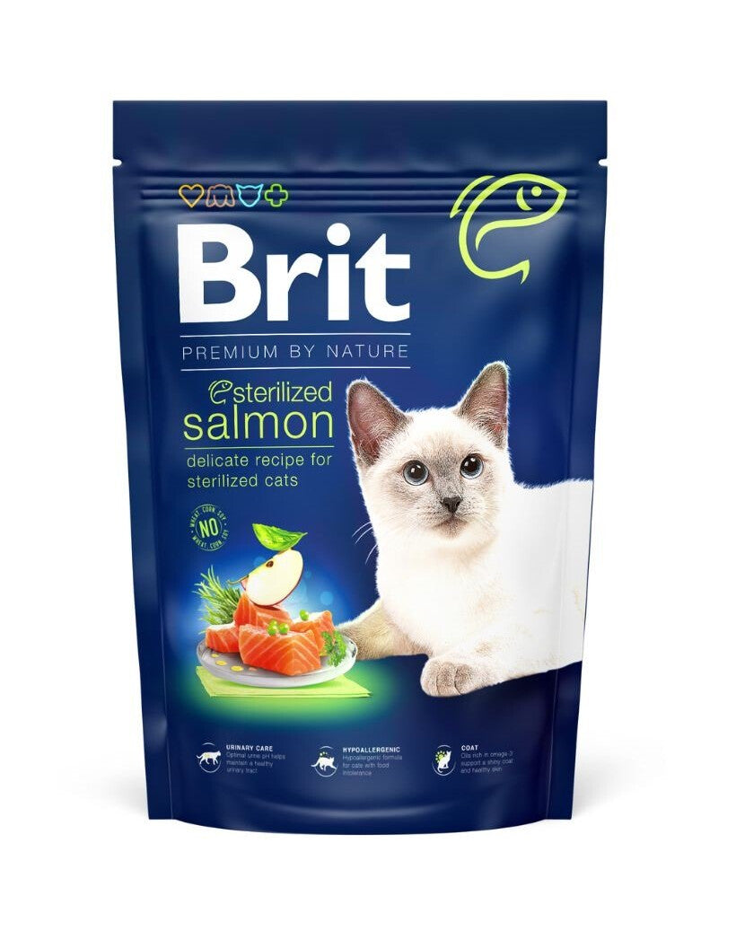 BRIT Premium by Nature Cat Sterilised Salmon, Trockenfutter