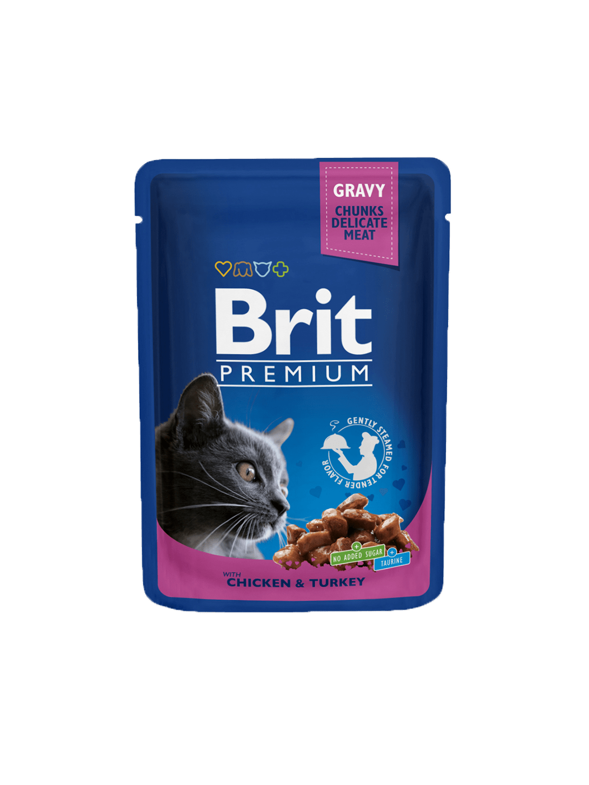 BRIT Premium Cat Chicken and Turkey 24 x 100 g