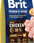 BRIT Premium by Nature Dog Junior M 15 kg
