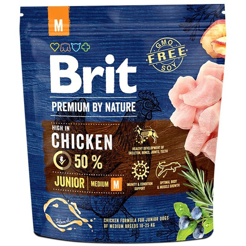 BRIT Premium by Nature Dog Junior M 1 kg