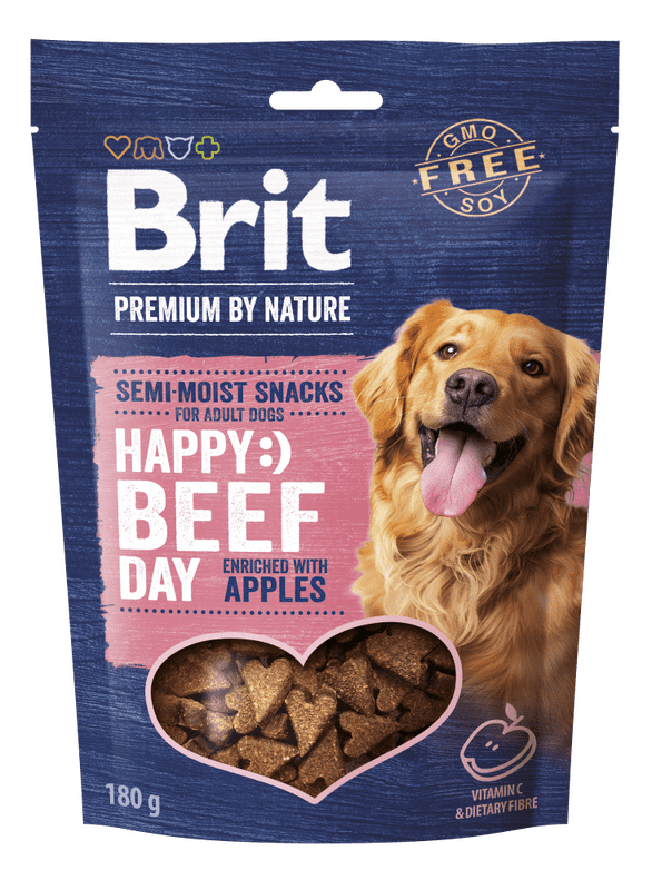 BRIT Premium Dog Semi-Moist Beef with Apples 180 g