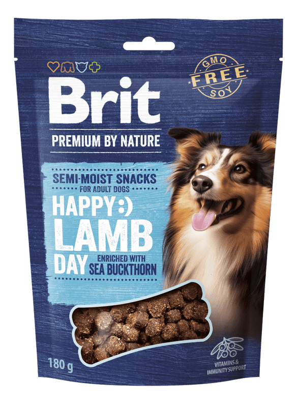 BRIT Premium Dog Semi-Moist Lamb with Sea Buckthorn 180 g
