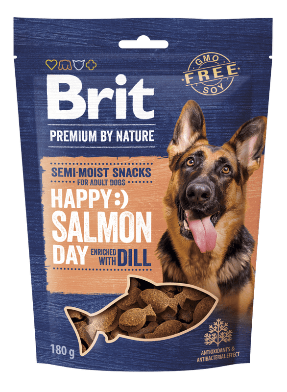 BRIT Premium Dog Semi-Moist Salmon with Dill 180 g