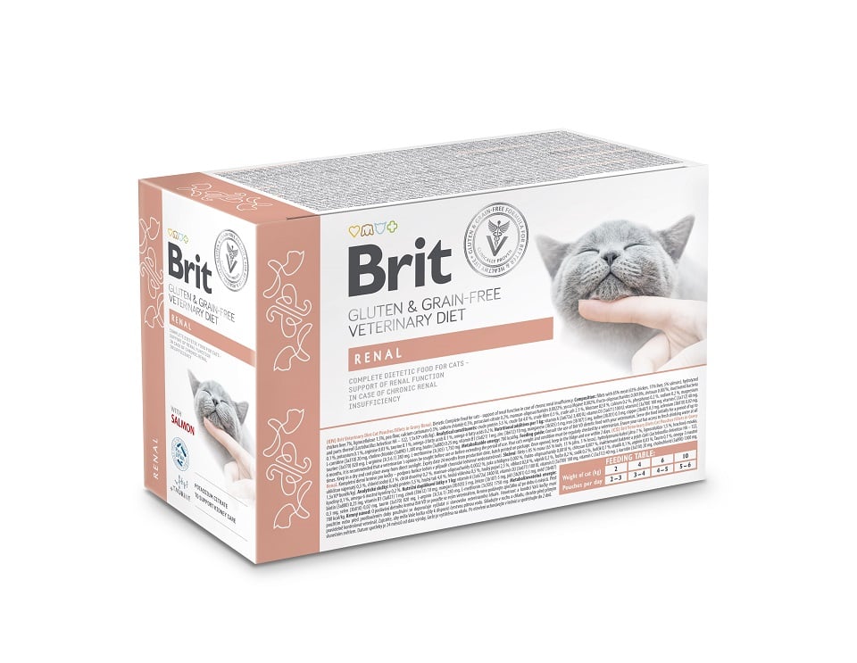 Brit Veterinary Diet Cat Renal Fillets 12 x 85 g