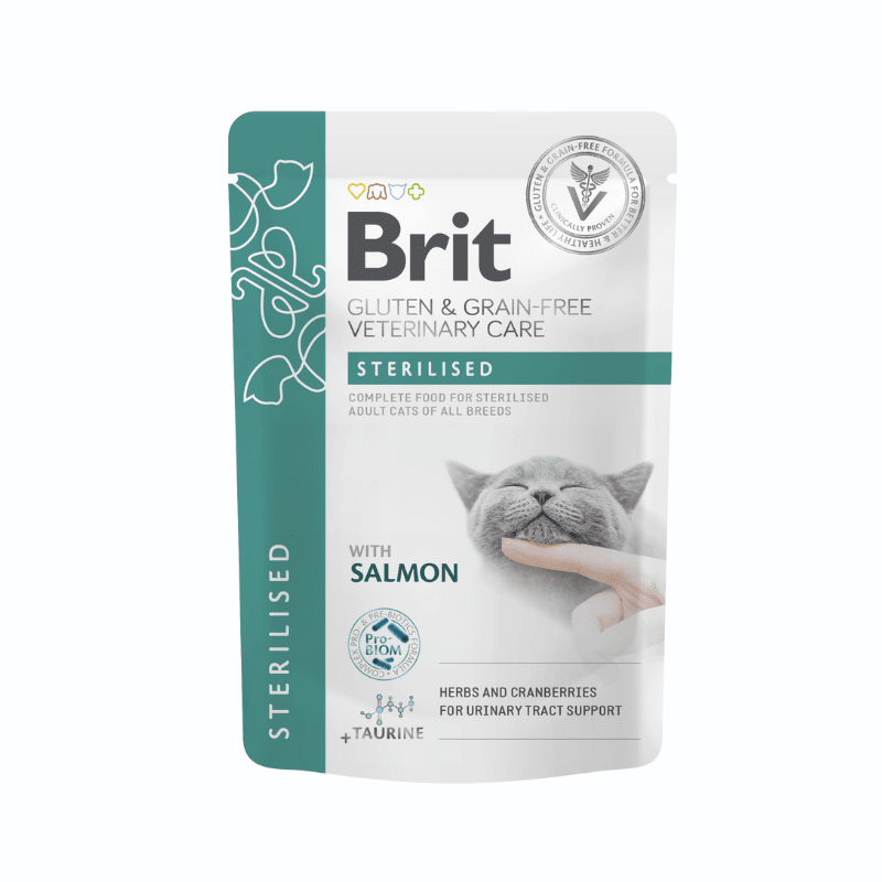 Brit Veterinary Diet Cat Sterilised Fillets 12 x 85 g